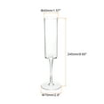 thumbnail image 2 of Uxcell Champagne Flutes 5.24oz Transparent Champagne Glasses with Long Stem Elegant for Toast Glasses Wedding Items Champagne Flutes Home Bar Cocktail, 2 of 6