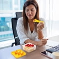 thumbnail image 3 of Jienlioq Kitchen Supplies Clearance Microwave Heating Lunch Box Sealed Double-Layer Partition Lunch Box Portable Fruit Preservation Box with Rice Lunch Box Fruit Box Big Save, 3 of 6