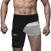 1pc Groin Brace Wrap Adjustable Thigh Support Pain Relief Strap Neoprene Compression Recovery Belt