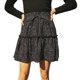 thumbnail image 1 of Gibobby Falda de tul Minifalda de verano con volantes y cintura alta para mujer(Negro， M), 1 of 5