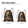 thumbnail image 2 of Gaeub Modern Cute Dog Drawstring Backpack Bag Sport Gym Sackpack Heavy Duty String Backpack for Men Women-Small, 2 of 6