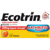 Ecotrin Regular Strength Safety Coated Aspirin, Arthritis Pain, 125 Tablets