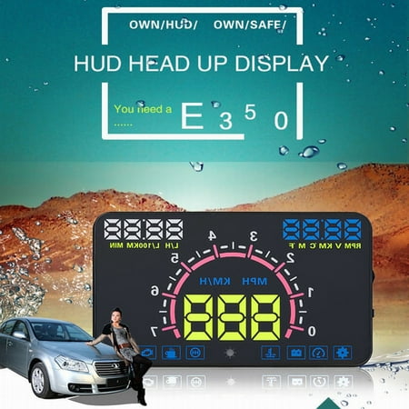 EECOO 5.8  HD Auto Car HUD Projector Windshield Head Up Display OBD2 Speeding Warning,Windshield Head,Auto Car HUD