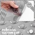 thumbnail image 2 of PABUBE Shower Mat for Bathtub, Quick Dry Bathtub Mat 16"x 39", Bath Mat for Tub with Powerful Suction Cup & Drain Holes , Soft On Feet, Non-Slip Machine Washable Tub Mat, Easy to Cut, Clear Black, 2 of 6