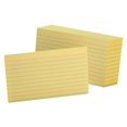 thumbnail image 2 of Ruled Index Cards, 3 X 5, Canary, 100/pack | Bundle of 5, 2 of 7
