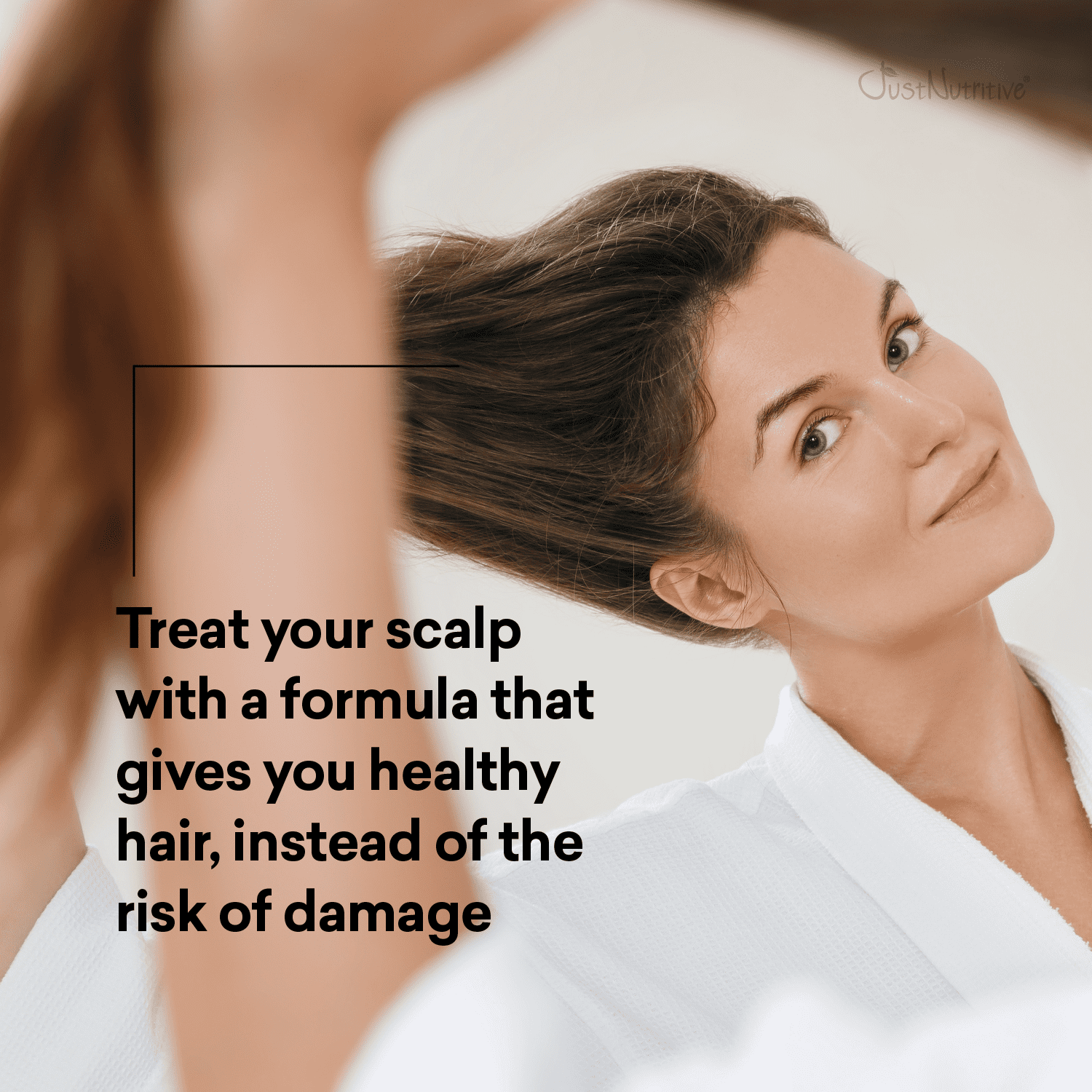Just Nutritive Dandruff Shampoo, Soothe, Moisturize & Clarify Scalp & Hair, Pareben-Free, 16oz
