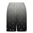 thumbnail image 5 of HAPIMO 9" Beach Shorts Men Swim Trunks with Compression Liner Casual Outings Travel Shorts Quick Dry Board Shorts Hawaiian Bathing Mesh Lining Shorts Summer Outdoor Swimsuit Shorts Gray Large, 5 of 6