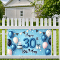 thumbnail image 6 of Yatrandify Decorative Design Happy 30th Birthday Party Backdrop Balloon Decoration Cake Decoration Celebration Banner for Birthday Party Indoor Decoration Photo Shoot, 6 of 7