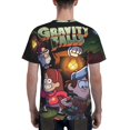 thumbnail image 5 of Unisex Gravity Falls 3d Graphic Print Shirts For Mens Womens Casual Short Sleeve Tee Shirts Top, 5 of 7