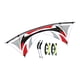 thumbnail image 1 of Cometa deportiva de cuatro líneas profesional grande y resistente con asas, juego de líneas para fiestas Gris, 1 of 7