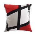 thumbnail image 1 of relayinert Polyester Red And Black Throw Pillow Covers Stylish And Soft Decorative Cushion Covers Durable W0081-34, 1 of 6