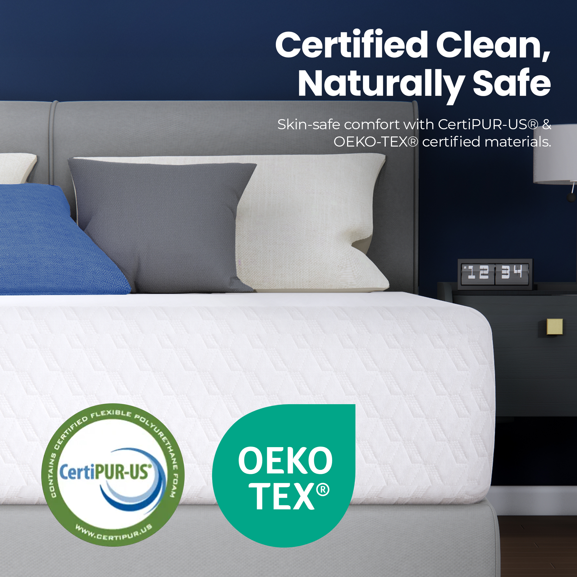 CELTOSS 8 Twin Memory Foam Mattress, Cooling Gel, Medium Firm Support, Breathable Cover, Mattress in a Box