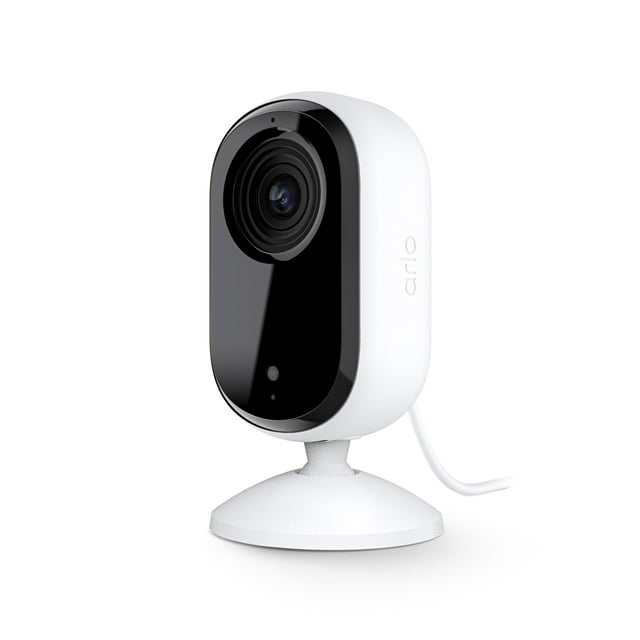 Cámara de seguridad Arlo Essential HD | Sólo interior | 2da generación | Cámara para mascotas y monitor para bebés | Cableado, Escudo de privacidad automatizado, Audio bidireccional, Visión nocturna,