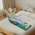thumbnail image 5 of Lake Blue+Grey Adjustable Bed Backrest with Armrest,Beach Chair Reading Bed Rest Pillows,Lifting Backrest Portable Folding Sit-Up Back Rest,Neck Lumbar Back Support with Head Pillow, 5 of 25