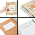 Family Recipe Book To Write In, Spiral Bound DIY Make Your Own Cookbook