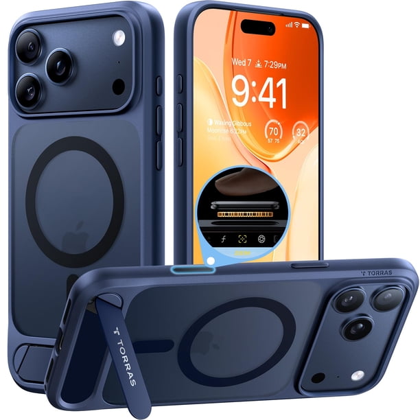 Funda TORRAS para iPhone 17 Pro Max con Soporte Magnético y Protección Militar