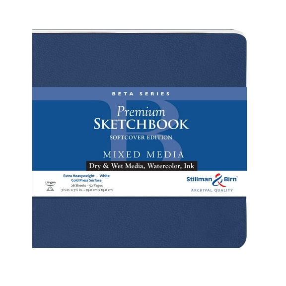 Stillman & Birn Beta Series Premium Soft-Cover Sketchbook, 7.5" x 7.5"