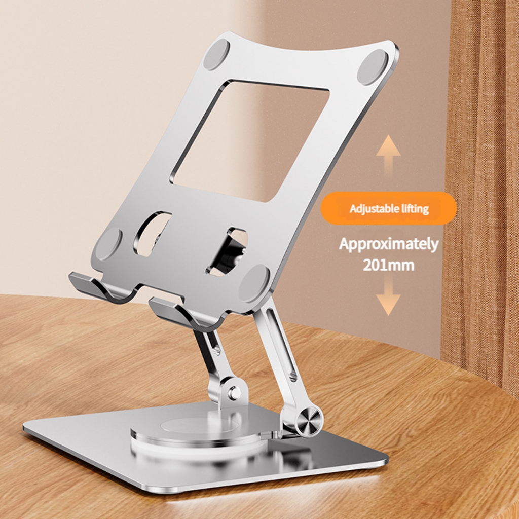 Tizuqe Adjustable Laptop Stand with 360 Degree Rotatable Base Foldable Laptop Holder for Desk Ergonomic Computer Notebook