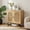 Natural, variant on Demi Bonn Rattan Buffet Cabinet,2-Door 3-Position Adjustable Shelf,Anti-Tip Metal Legs,Natural