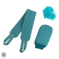 thumbnail image 3 of Luxtrada 3 Pcs Exfoliating Back Scrubber for Shower,Korean Exfoliating Gloves Mitt for Body Exfoliation, Bath Scrub Loofah Sponge, Back Brush Washer Exfoliator for Men and Women, 3 of 8