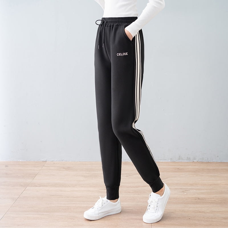 Womens Fleece Lined Sweatpants Thick 
