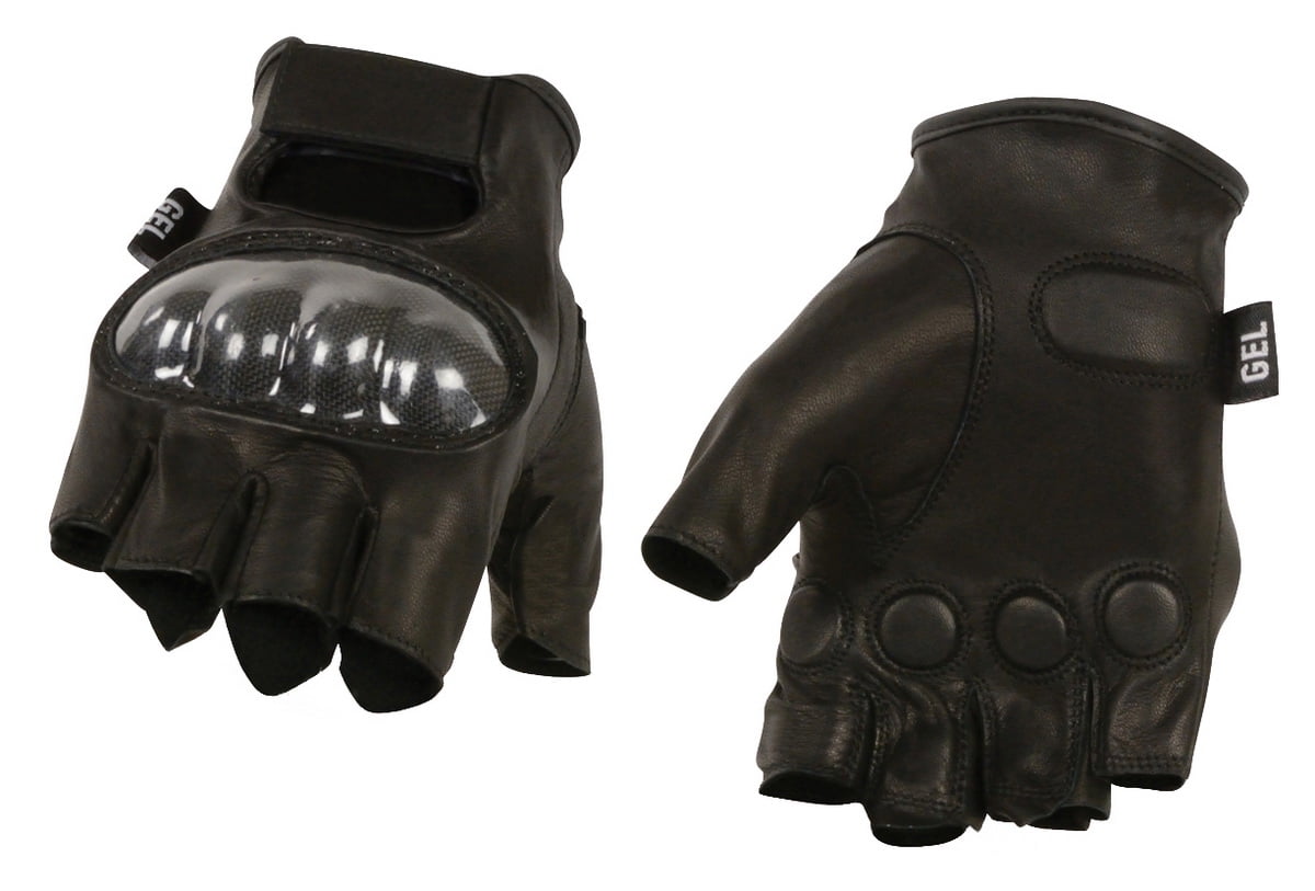 leather hard knuckle gloves