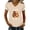 Complexion, variant on Punch the Monkey Women's Graphic T-Shirt, Cute Monkey Hugging Gorilla Plush Illustration V-Neck Short Sleeve Tee, Fashion Casual Summer Top S-3XL