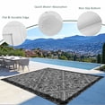 thumbnail image 3 of Black Flowers Outdoor Rug for Patio/Deck/Porch, Non-Slip Large Area Rug 3 x 5 Ft, Spring Floral Farmhouse Retro Art Indoor Outdoor Rugs Washable Area Rugs, Reversible Camping Rug Carpet Runner, 3 of 8