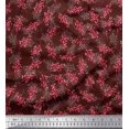 thumbnail image 1 of Soimoi Poly Georgette Fabric Berries Fruits Print Fabric by Yard 52 Inch Wide, 1 of 3