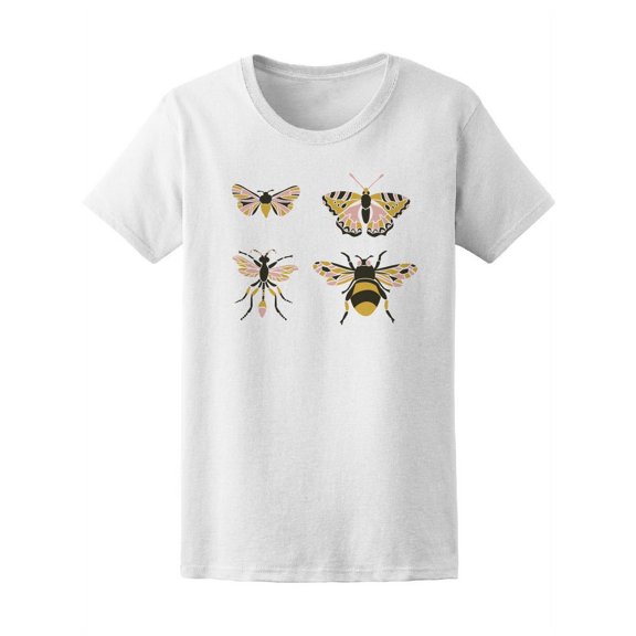 Beautiful Bees Watercolor Sketch Tee Women's -Image by Shutterstock
