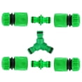 thumbnail image 3 of Double Male Hose Connectors, Solve Short Hose Problems And Extend Hose Length, For Agriculture Lawn Garden Irrigation, Plastic 1/2" Diameter Hose Pipes Compatibility, 2Pcs, 3 of 5