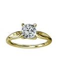 thumbnail image 1 of 1.00 Carat Excellent Round Cut Real Diamond Latest Design Solitaire Engagement Ring for Ladies Solid 14K Yellow Gold Size 7.5, 1 of 7
