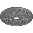 thumbnail image 3 of Ekena Millwork 23 5/8"OD x 3 7/8"ID x 2 1/8"P Jamie Ceiling Medallion (Fits Canopies up to 3 7/8"), Hand-Painted Silver, 3 of 6