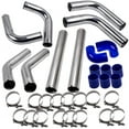 thumbnail image 2 of Universal 8x 2.5 inch Aluminum Pipe Turbo Intercooler Piping Kit Blue Coupler Hardware, 2 of 6