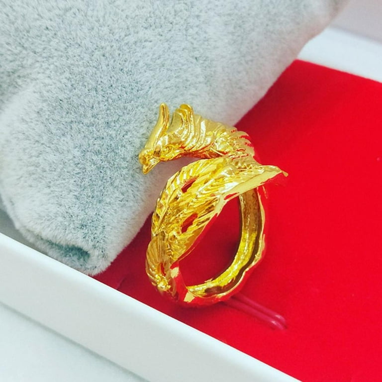 Lucky finger pet dragon ring deals