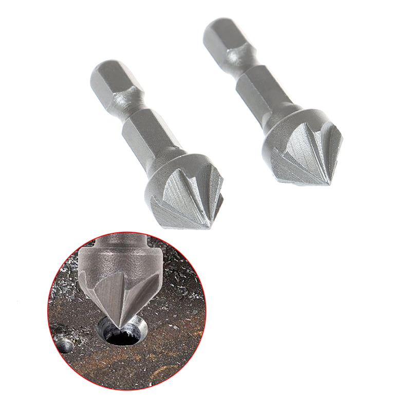 Details about   6 Flute Countersink Drill Bit Chamfer Cutting Woodworking Tool  hexagon han SY 