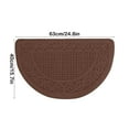 thumbnail image 3 of Kitchen Rugs,Half Round Non-Slip Kitchen Bathroom Toilet Doormat,Kitchen Mats, Half Moon Round Kitchen Rugs Carpet,Anti Skid Absorbent Floor Rug Mat for Kitchen Doorway Floors Accessories, 3 of 6