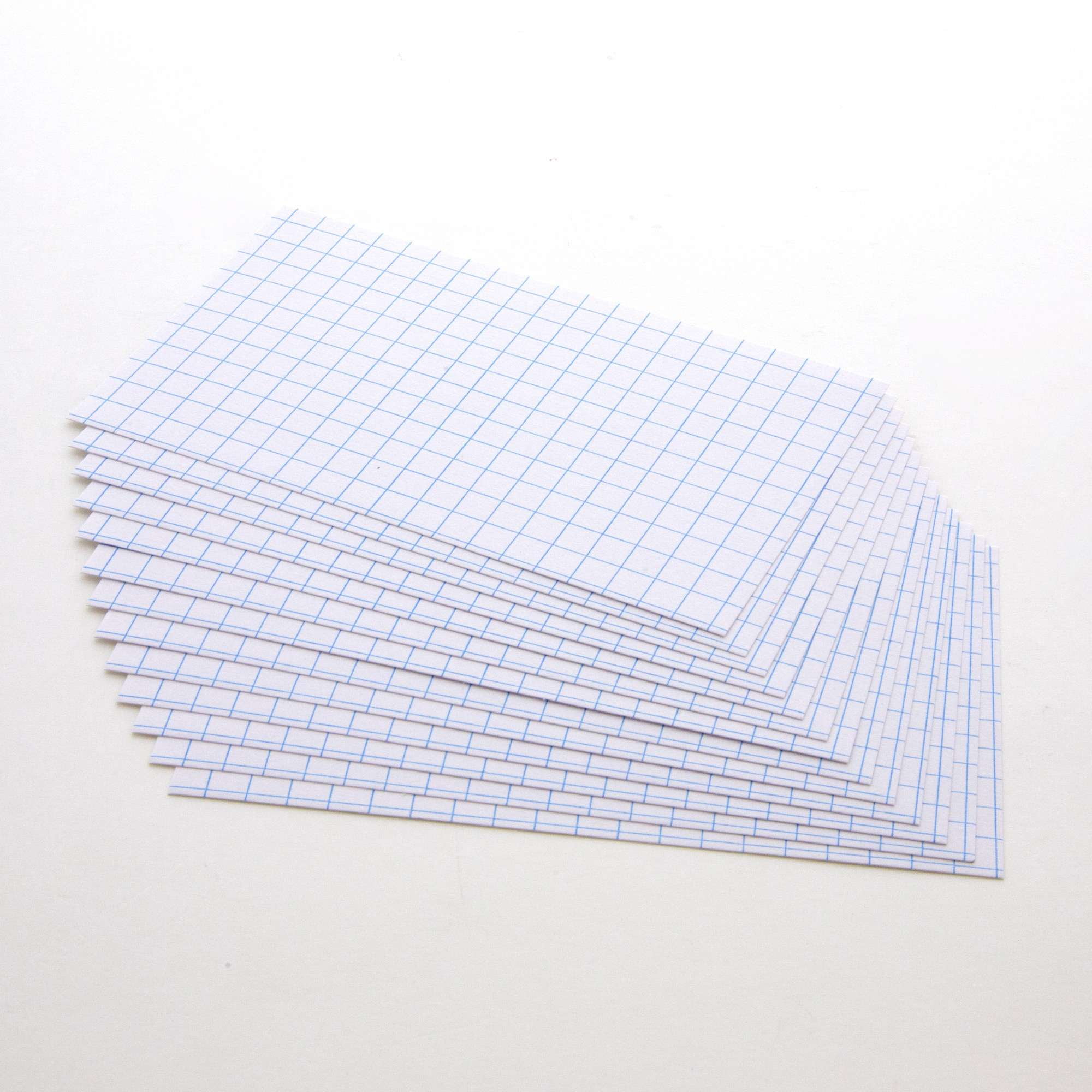 BAZIC Quad Ruled Index Cards 3"X5" 3600 Count, 4-1" Graph Ruled Lined Flashcards