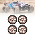 thumbnail image 6 of Almencla 4Pcs RC Tyre Replacements Wheel Rim and Tires Set for 1:18 RC on Road Truck Repalces Spare Parts DIY Modification Gold, 6 of 8