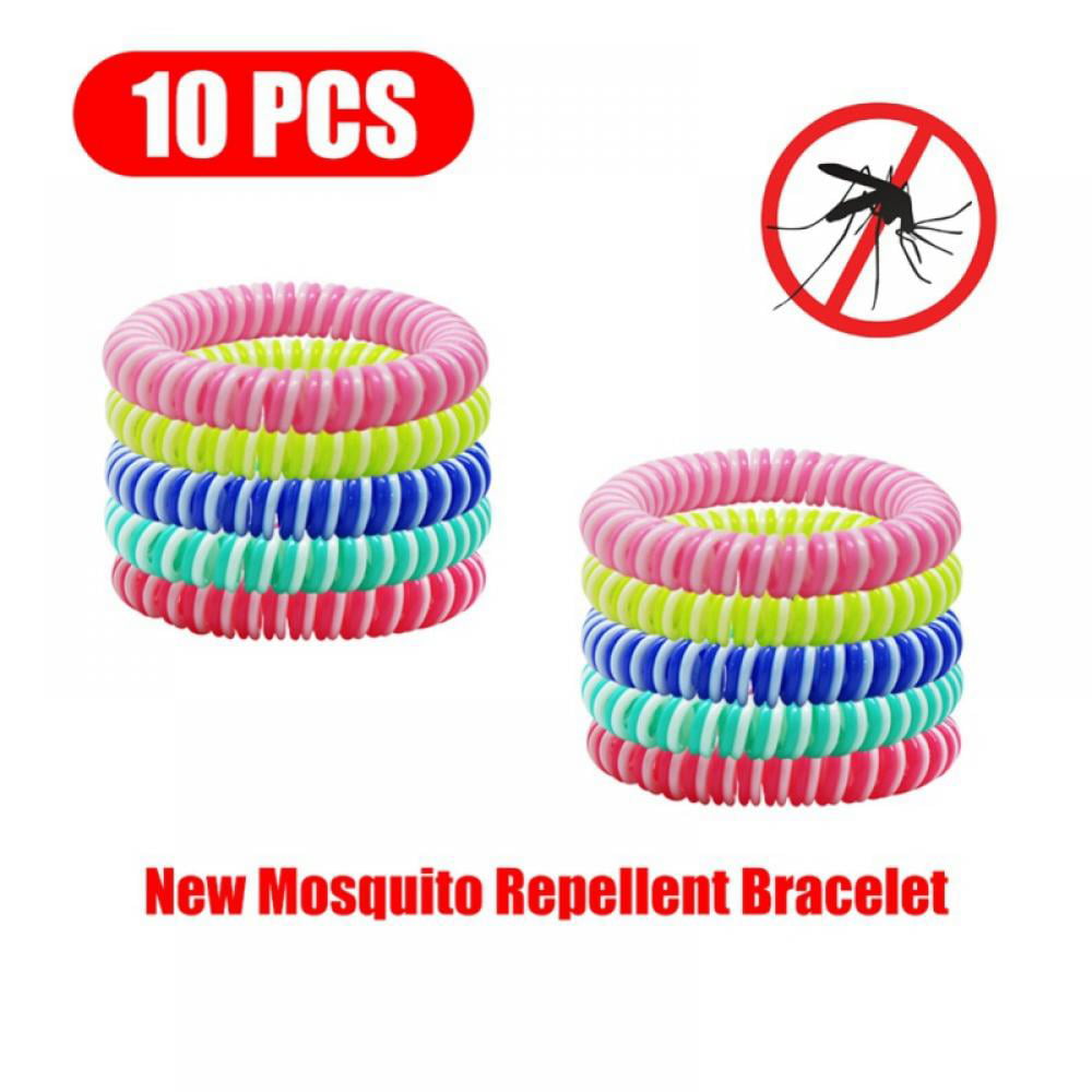 10/20PCs Anti Mosquito Insect Repellent Wrist Hair Band Bracelet Camping Outdoor 