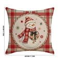 thumbnail image 3 of Dalxymotic Christmas Cushion Cover, Xmas Soft Throw Pillow Case, Christmas Decorations Indoor Outdoor, Winter Decor Indoor, Holiday Home Decoration for Sofa, Bed, Couch, Chair, 3 of 6