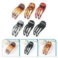 thumbnail image 6 of HAKIDZEL Hair Claw Clips Leopard Print Yellow 6Pcs 3.5x1.6in, 6 of 8