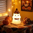 thumbnail image 5 of Halloween Night Light Decor Mini Glowing Ghost LED Table Lamp 4.72x2.95x2.76in Plastic Warm LED & Cute Design for Desktop Bedroom Indoor Halloween Home Decor by MPOISVA, 5 of 9