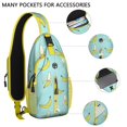 thumbnail image 2 of Crossbody Sling Backpack for Women Men 2192-1 Shoulder Sling Crossbody Casual Chest Bag for Travel Sports Running Hiking, 2 of 6