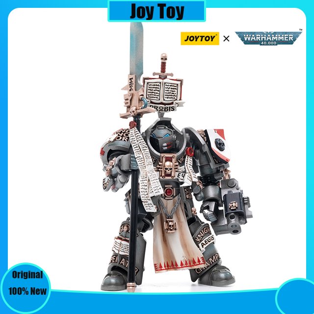 Figura de acción JOYTOY Warhammer 40K 1/18 Caballeros Grises Terminator Jaric Thule