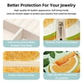 thumbnail image 3 of Melon Travel Portable Decorative Box - Square Jewelry Storage and Organizer Box for Rings, Earrings, Necklaces, and Bracelets - Suitable for Girls and Women - Necklace Organizer Box, 3 of 6