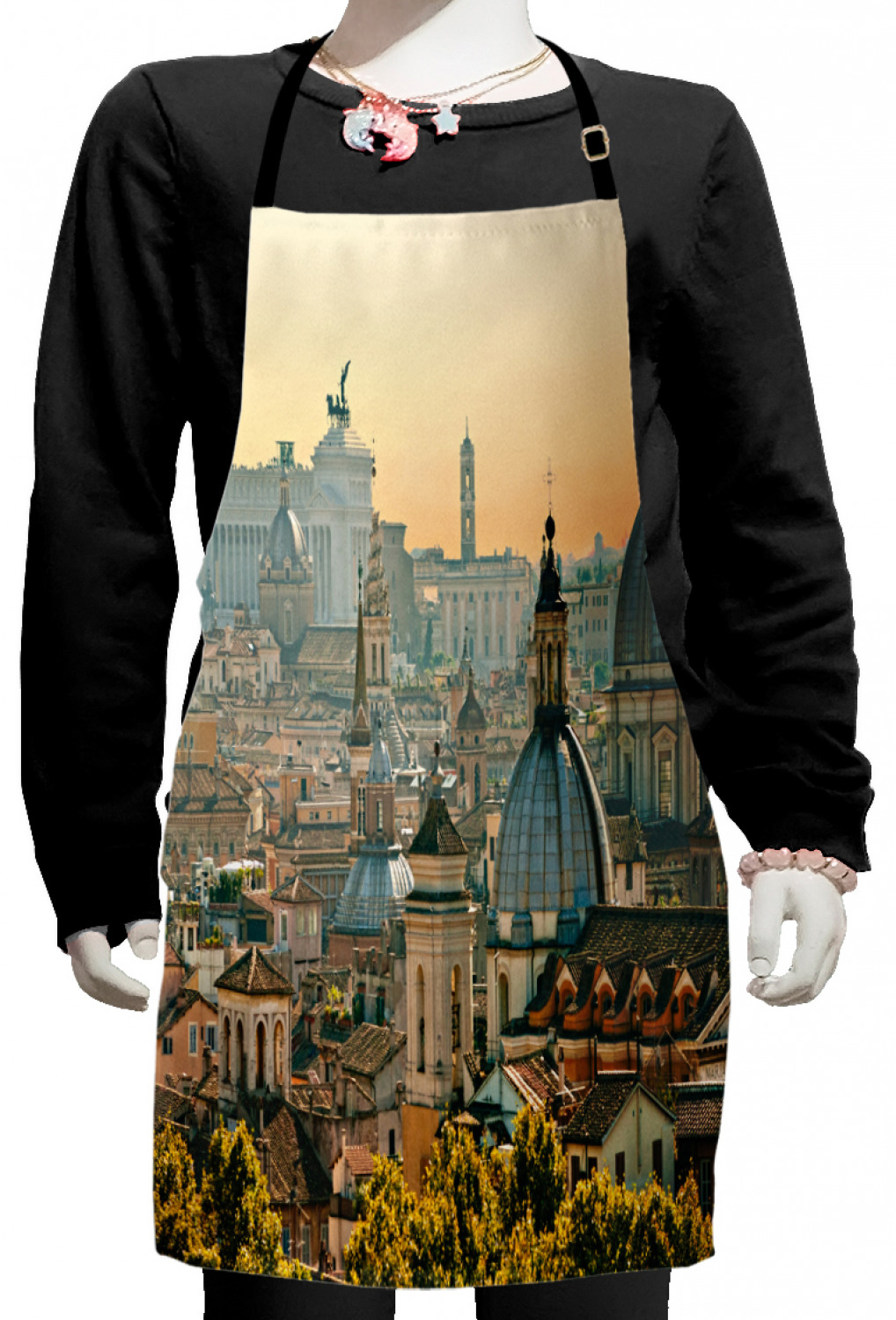 City Kids Apron, View of Rome from Castel Sant'Angelo Italy Historical ...