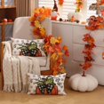 thumbnail image 5 of Fall Pillow Covers 12x20 Inch Fall Thanksgiving Gray Polka dots Orange Pumpkins Lumbar Pillow Covers Polyester Fall Decoration for Home couch YZT-072A12, 5 of 6