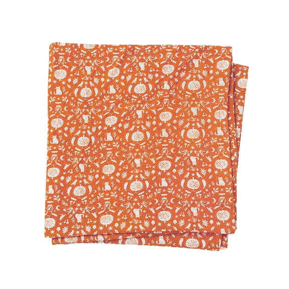 Modern Moments by Gerber Baby Neutral Halloween Swaddles, One Size, Halloween Damask