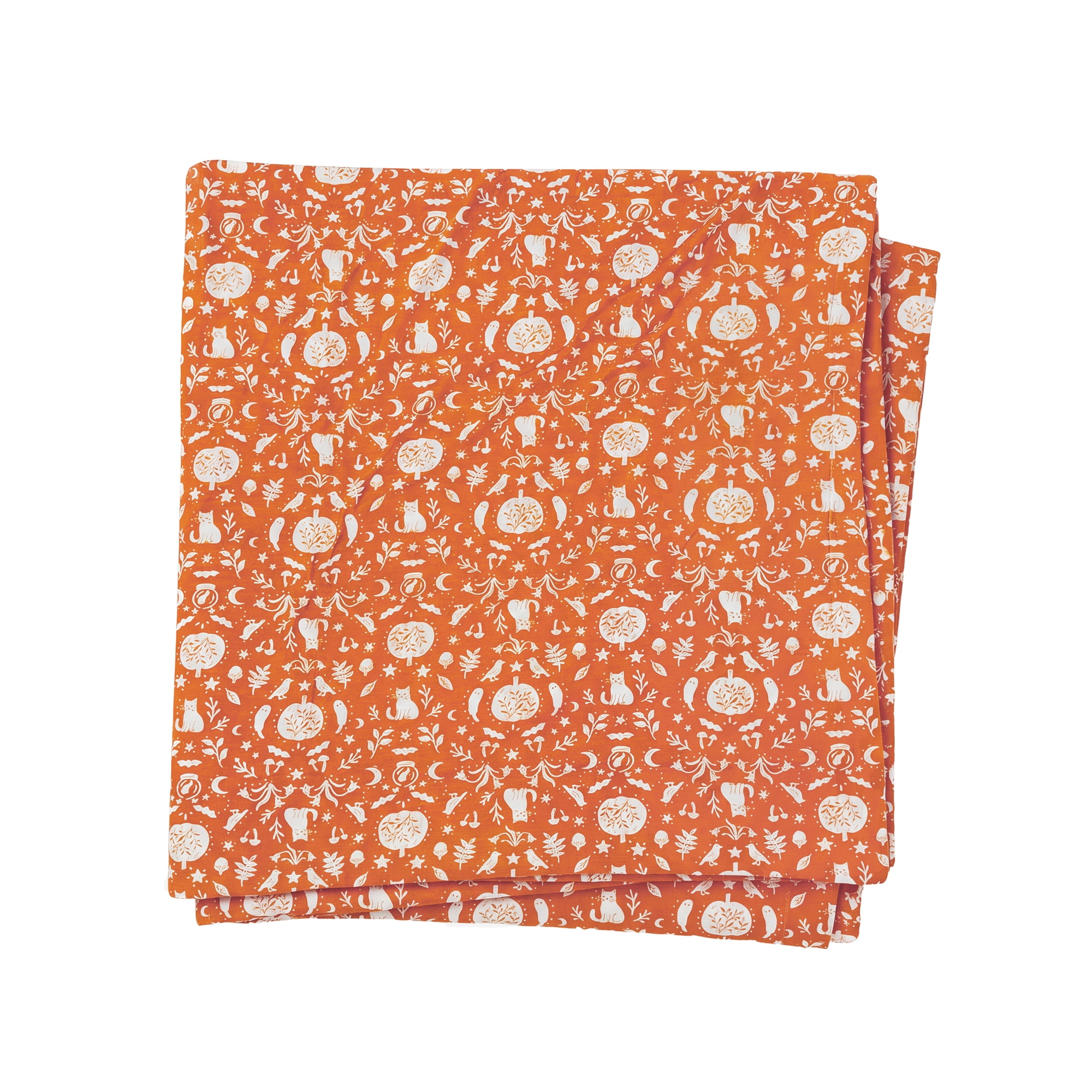 Modern Moments by Gerber Baby Neutral Halloween Swaddles, One Size, Halloween Damask